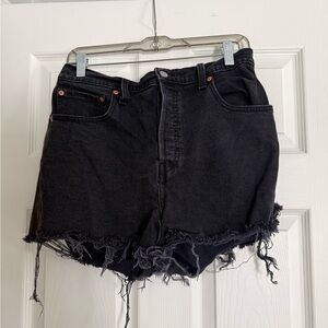 Levi's Black Jean Shorts